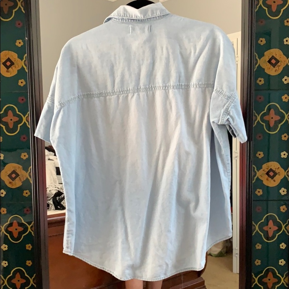 Madewell Light Blue Button Down Shirt - Picture 3 of 3